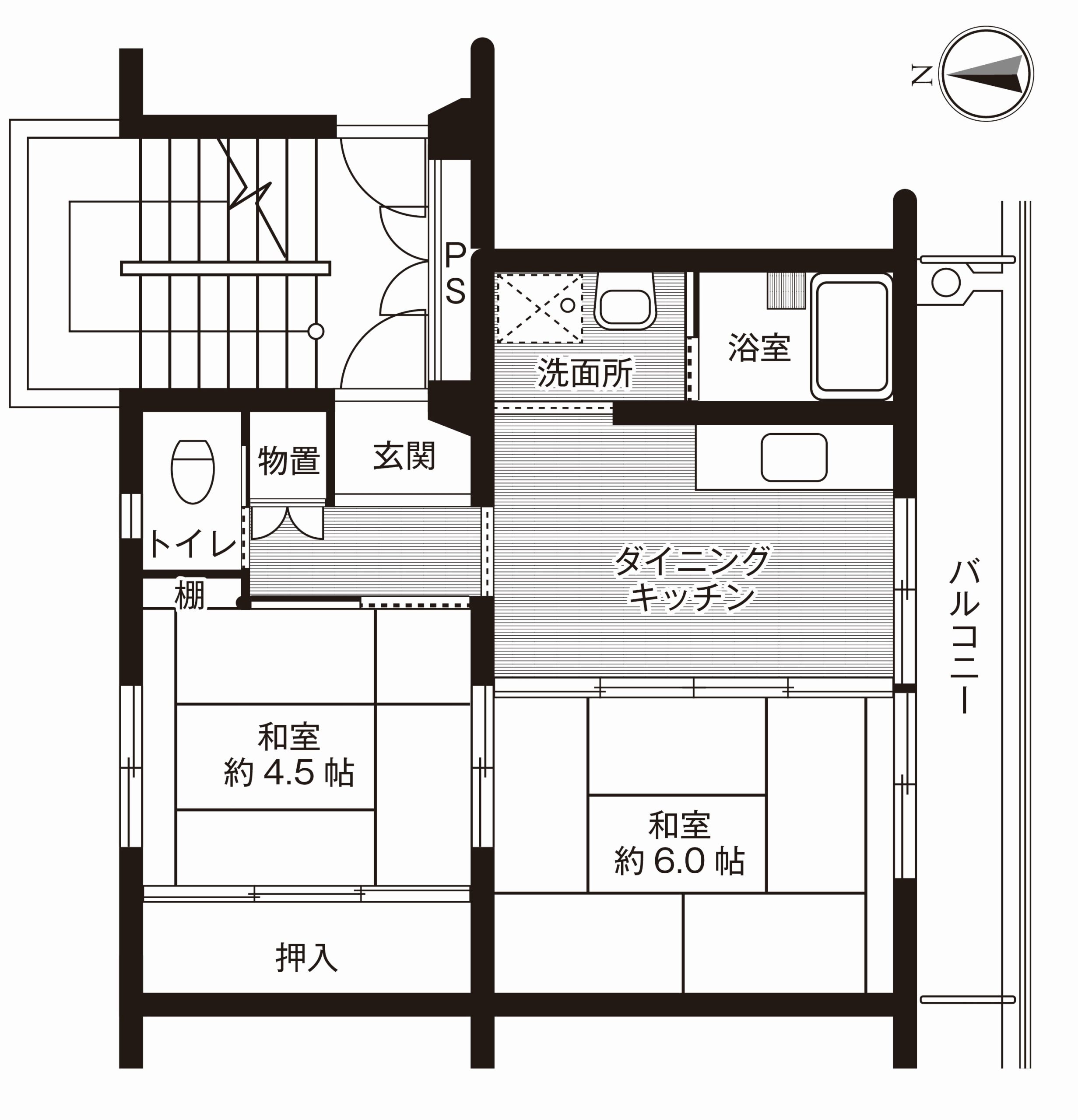 ビレッジハウス中桜田　1-404