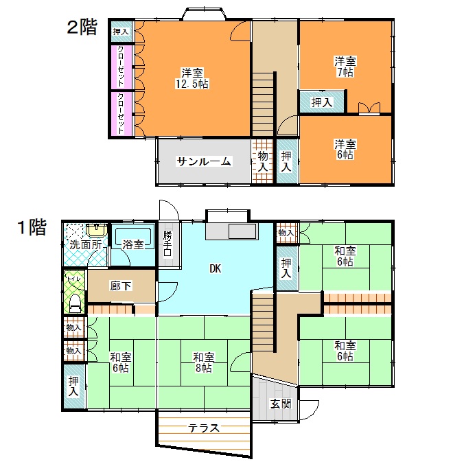 上山市鶴脛町2（7DK）350万円