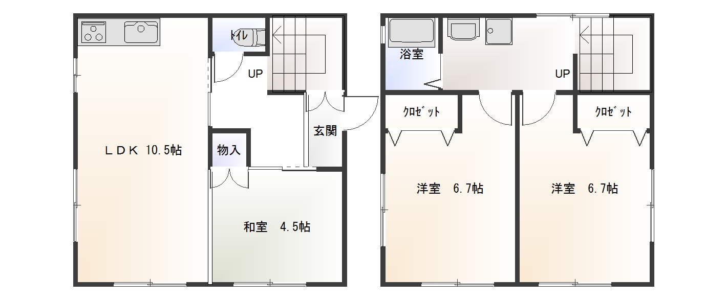 青田1丁目貸家   北西
