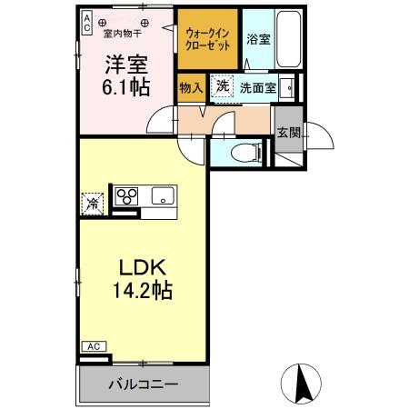 Ｄ-room南二番町　Ａ203