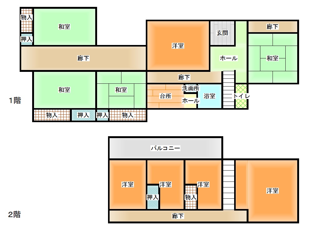 山形市双月町一丁目（９K）900万円　※部屋数の多い一戸建て